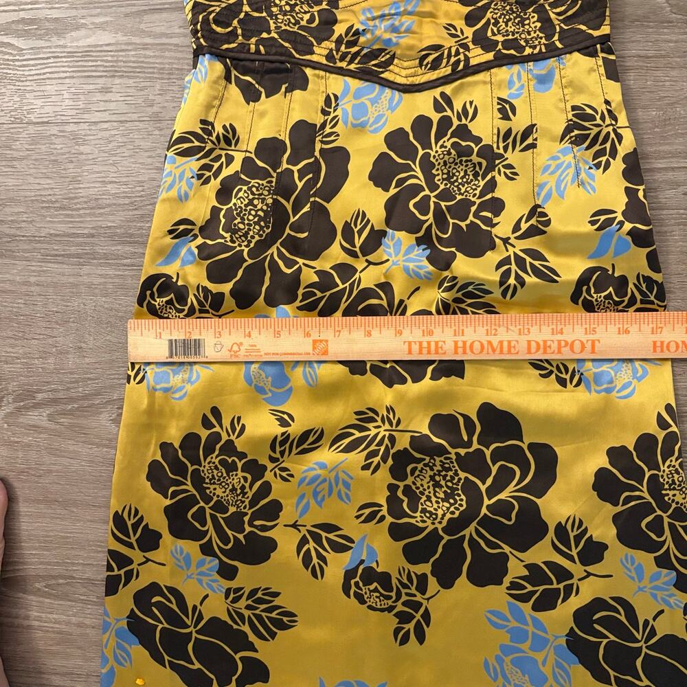 VTG Calypso Christiane Celle 100% Silk Floral Slip Dress Empire Waist Size 4 / S - Picture 8 of 16